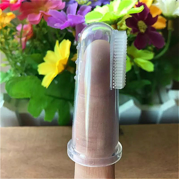 New baby finger teether toothbrush temporary deciduous tooth brush Soft silicone children care for brushing teeth tongue teeth massage