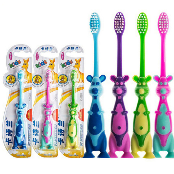 4pcs/lot Children Cartoon Toothbrush Baby Girls Boys Deciduous Tooth Training Brush Kids Teeth Cleaning Super Soft Baby Device