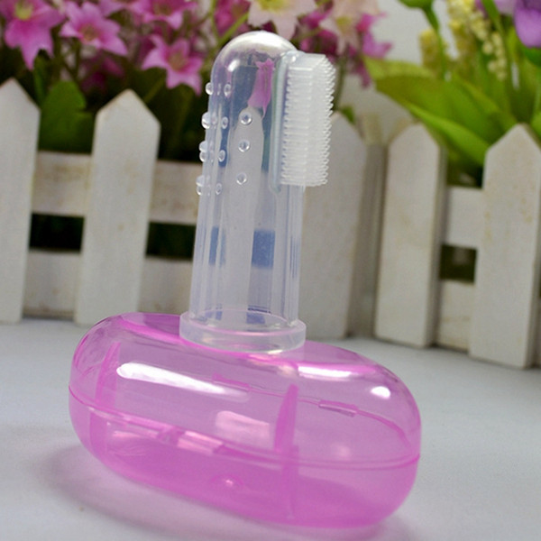 baby teether toothbrush temporary deciduous tooth brush Soft silicone kids care children for brushing teeth tongue clear massage finger