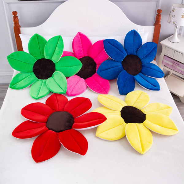 Bath Mats Foldable Sunflower Newborn Safety Baby Flower Non-Slip Pad Seat Bathtub Chair Home Decoration Cushion Kids Plush Toy FFA3681-2
