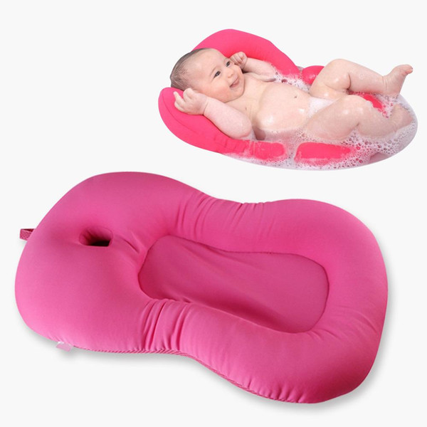 Little J Baby Bloom Bath Mat Bathtub Newborn Floating Shower Folding Stent Support Seat Infant Pad Seat Cushion Almofada Banho