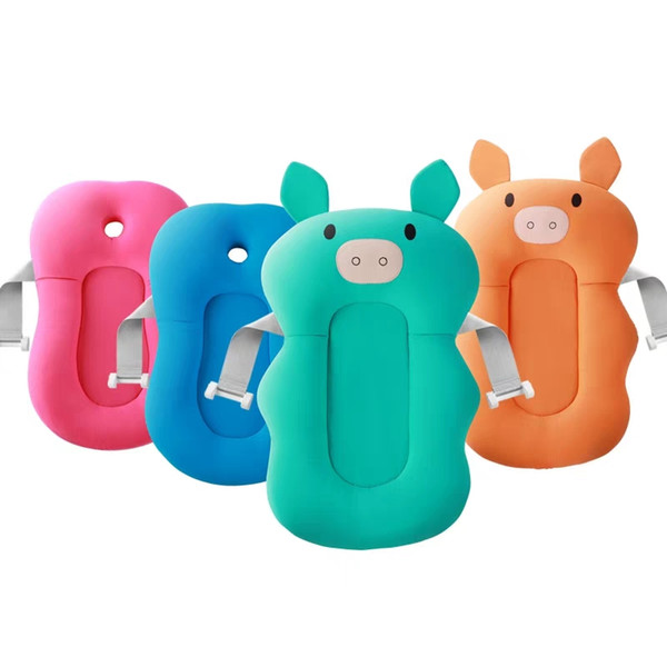 Hot sale baby rack bath basin sponge floating baby god anti-skid can sit and lie down universal newborn bath basin net pocket bath mat