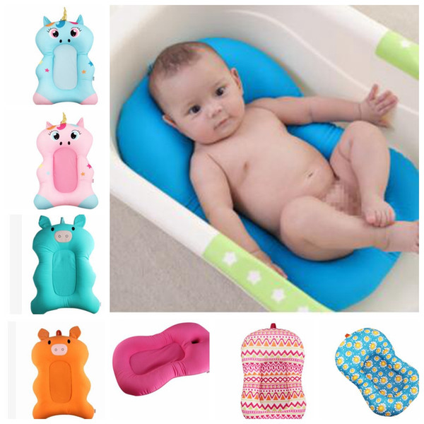 8 design Baby Bath Mat Cushion Cartoon Bath Tub Pad Safety Baby Shower Bath Cushion Bathing Mat Bathtub KKA5904