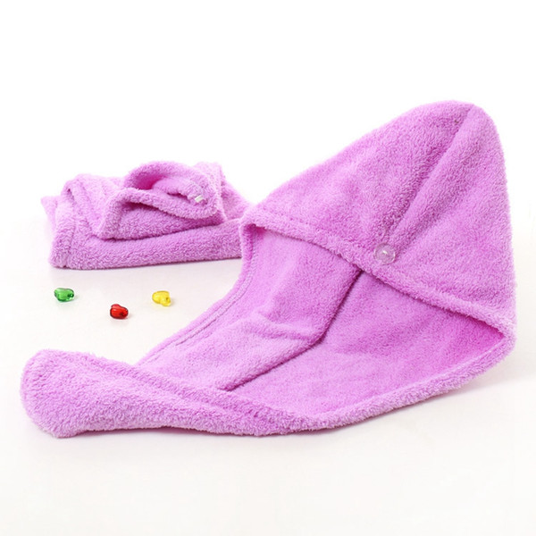Shower Caps For Magic Quick Dry Hair Microfiber Towel Drying Turban Wrap Hat Cap Spa Bathing Caps hair towel 26*65cm LJJA3818