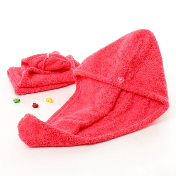 Shower Caps For Magic Quick Dry Hair Microfiber Towel Drying Turban Wrap Hat Cap Spa Bathing Caps hair towel 26*65cm LJJA3818