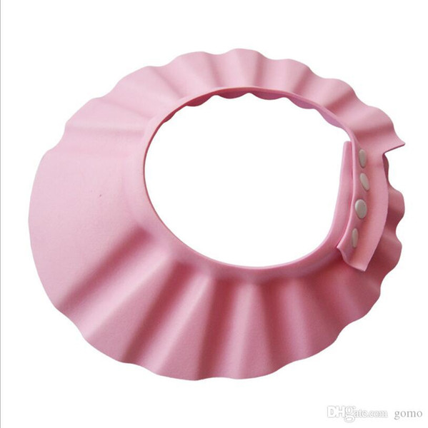 2017 Fashion Adjustable Shower cap protect Shampoo for baby health bathing child kid children Wash Hair Shield Hat