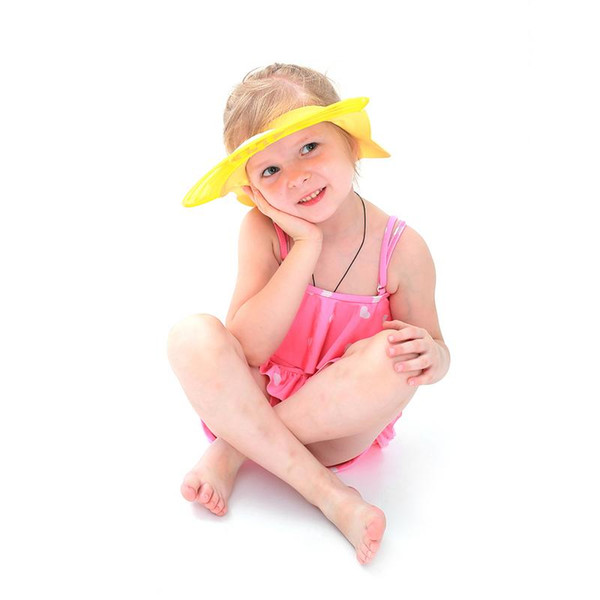 2018 New Arrival Lovely Adjustable Baby Hat Toddler Kids Shampoo Bathing Shower Cap Wash Hair Visor Caps For Baby Care