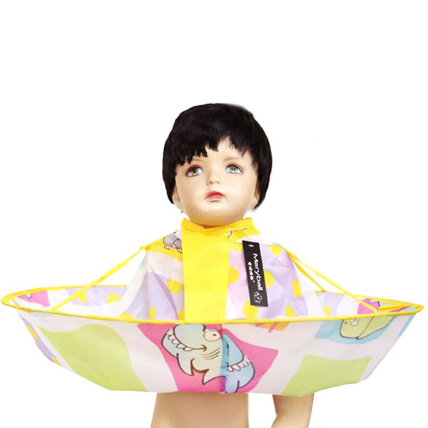 Funny Marine Organisms Print Hair Cutting Cloak Cute Cartoon Pattern Infant Shampoo Capes