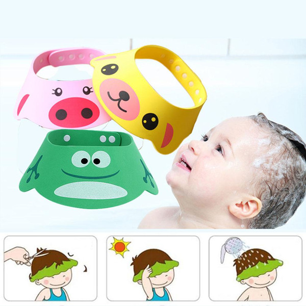 Lovely 4 Modes Adjustable Hair Washing Hat for Baby Toddler Kids Shampoo