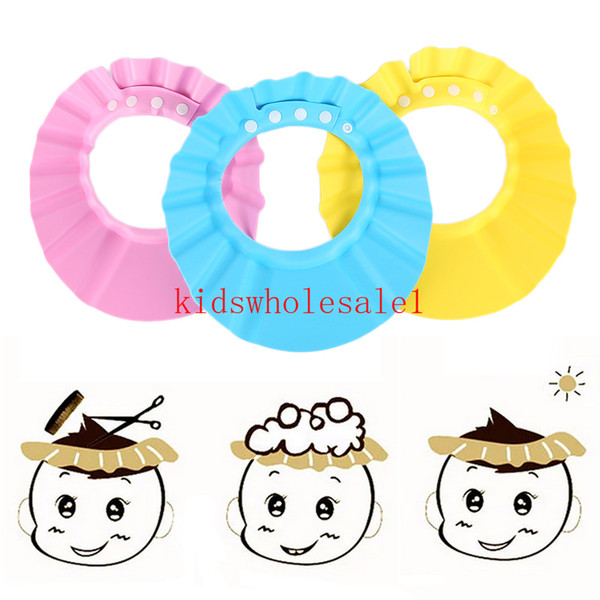 Kids Bath Visor Hat Adjustable Baby Shower Cap Shower Caps Baby Care Wash Hair Shield Adjustable Shampoo Cap for Baby