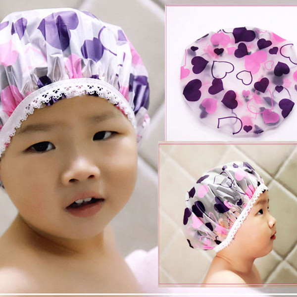 Adjustable Cartoon Baby Toddler Kids Shampoo Bath Shower Cap Wash Hair Shield Direct Caps For Children Baby Care For 1-5Year