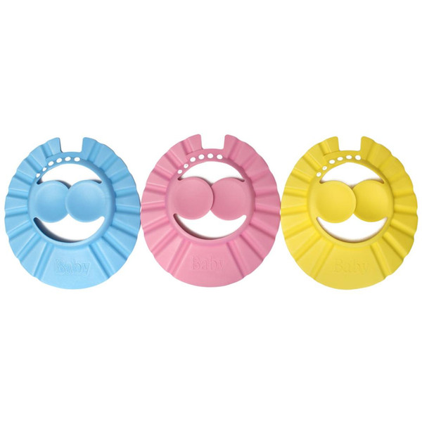 6pcs/lot Adjustable EVA Soft Baby Kids Head Shampoo Bath Shower Cap Waterproof Baby Shampoo Cap Bath Visor