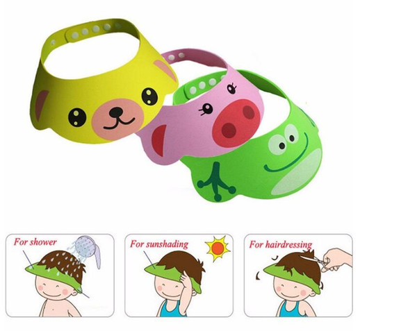 baby boy girl care hat shampoo cap water thermometer Kid Child baby shower Safe Shampoo Bath Shower Cap Hat Wash Hair Eye Shield