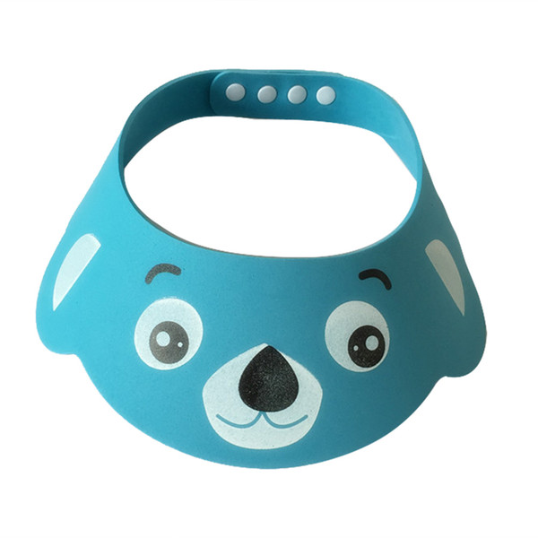 Baby Adjustable Cartoon Bathing Shampoo Cap Hat Shower Bathing Protect Soft Cap Hat For Baby Children Kids