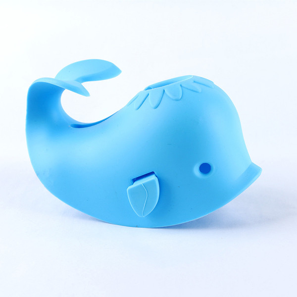 Tub Shower Faucet Cover Silicone Whale Shape Bathtub Spout Cover Bath Faucet Extender for Baby Kids Anti Collision