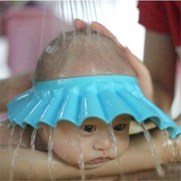 Safe Shampoo Shower Bathing Bath Protect Soft Cap Hat For Baby Wash Hair Shield Bebes Children Bathing Shower Cap Hat Kids T