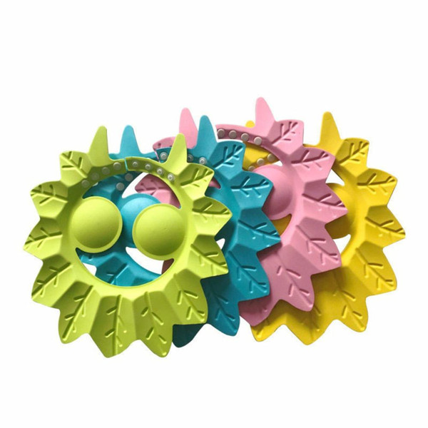 New Maple Leaf Shape EVA Baby Bath Shower Hair Washing Shampoo Kids Eye Shield Cap