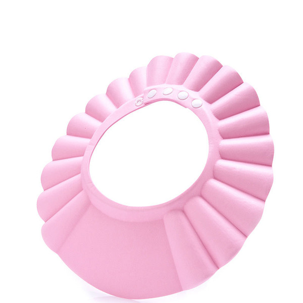 Adjustable Baby Shower Cap Children Shampoo Bath Wash Hair Shield Hat Soft EVA Kids Bathing Cap