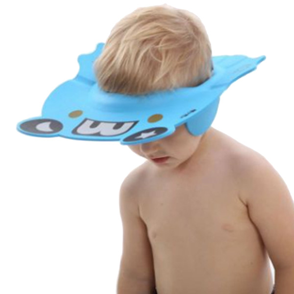 Baby Shower Shampoo Cap With Ear Protectors Kids Children Hats Durable