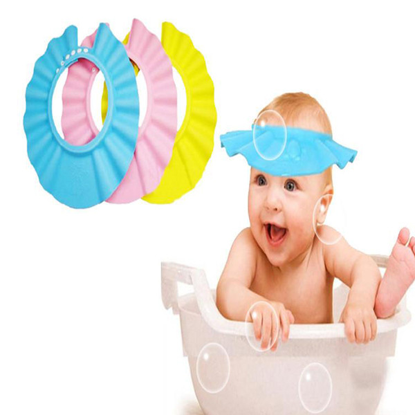 Adjustable Baby Hat Toddler Kids Shampoo Bath Bathing Shower Cap Wash Hair Shield Direct Visor Caps For Children Baby Care