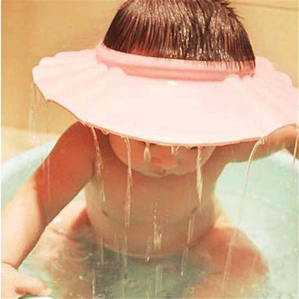 Shower Caps Baby Kid Boy Girl Toddler Infant Hat Adjustable Soft Eva Material New Improvement Style Bath Hat For Kids Children