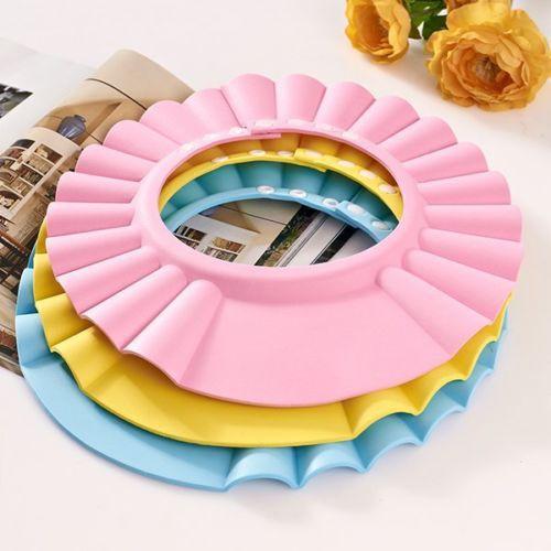 Adjustable Soft Baby Kids Child Waterproof Shampoo Bath Shower Cap Hat Sun Visor