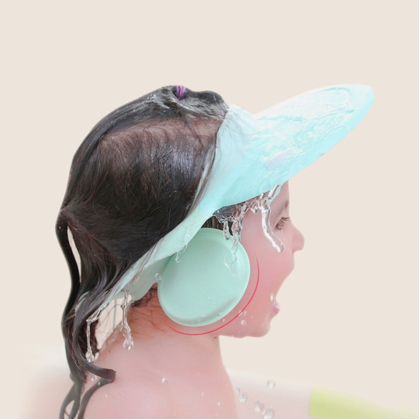 Baby Kids Bathing Shower Cap Children Adjustable Shampooing Ear Protection Hat Toddler Hair Wash Shield Baby Care
