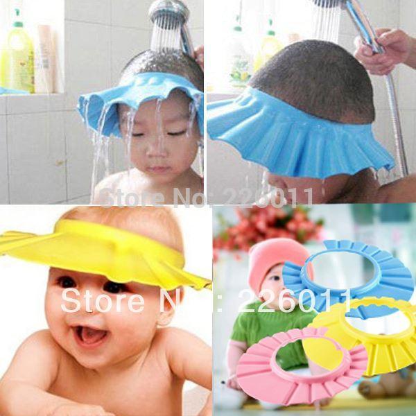 1pcs Kids Baby Shower Bathing Funny Wash Hair Shield Hat cap Protects Your Baby or Toddler's Eyes