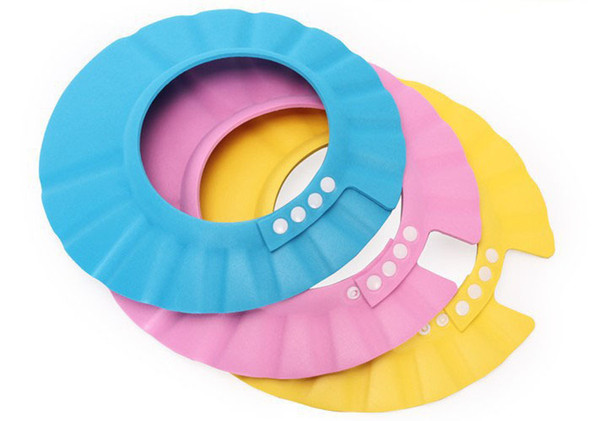 Adjustable Baby Shower Cap Safe Shampoo Shower Bathing Bath Protect Soft Cap Baby Wash Hair Shield Children Bathing Hat