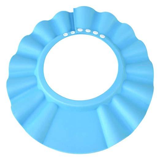 Safe Shampoo Shower Bathing Protection Bath Cap Soft Adjustable Visor Hat for Toddler Baby Kids Children