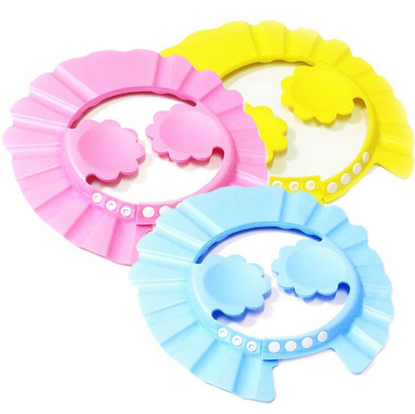 Child Baby Shower Caps Shampoo Cap Infant Earflaps EVA Bath Adjustable Protect Eyes and Ears when in shower