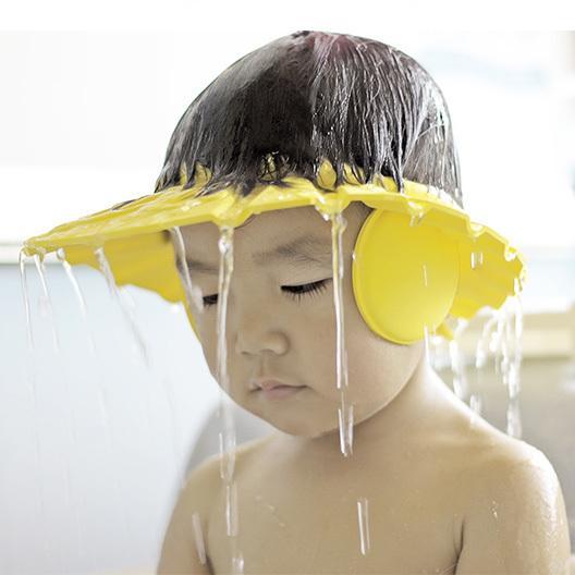 Soft Baby Children Bath Shower Cap Shampooing For Kids Head To Baby Shower Hat Child Bathing Cap Bath Visor Adjustable
