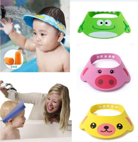Adjustable Baby Hat Toddler Kids Shampoo Bathing Shower Cap Wash Hair Shield Direct Visor Caps For Children Baby Care 3 Colors