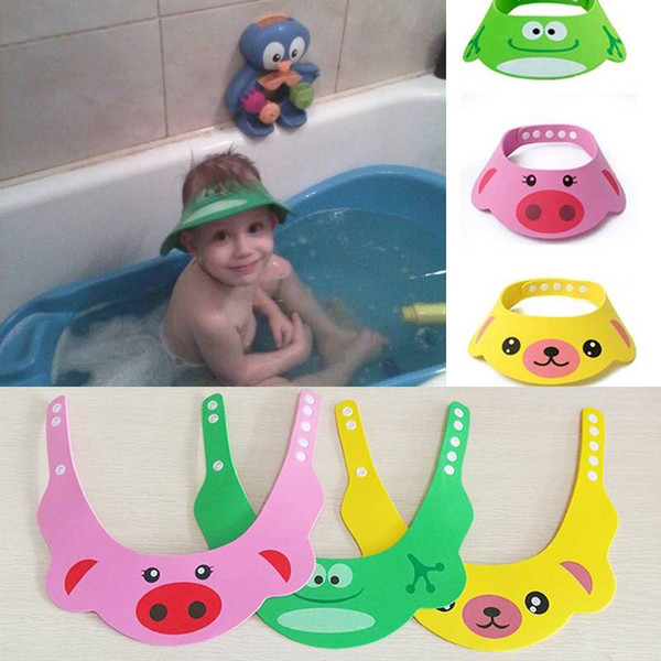 Kid Baby Waterproof Bathing Cap Adjustable Shampoo Shower Protect Hat Visor 2018 Yew Arrival High Quality