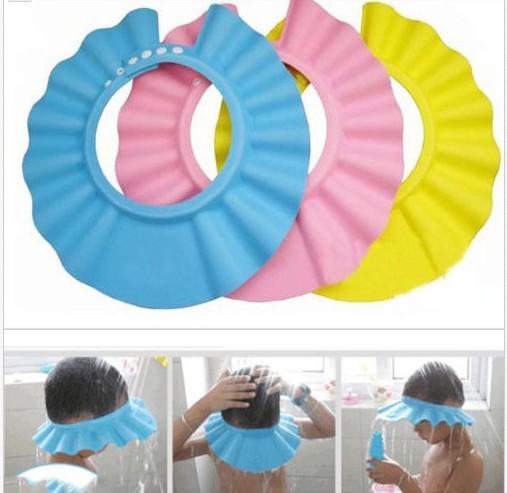 Baby Bath Cap Shampoo Caps Baby Shower hat kids Torpil Shower Hat Bath 3 colors adjustable for kids size