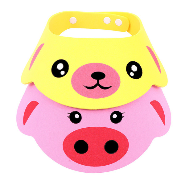 New Arrival Lovely Adjustable Baby Hat Toddler Kids Shampoo Bathing Shower Cap Wash Hair Visor Caps For Baby Care