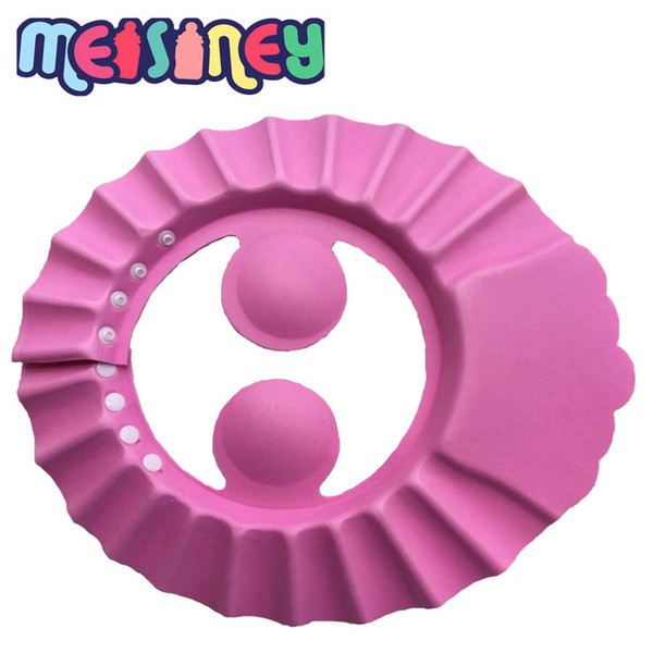 Adjustable baby shampoo cap baby shower cap with ear muff BBHL012-2