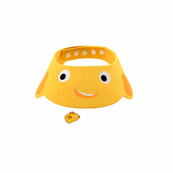 Kids Shampoo Bathing Shower Cap Adjustable Wash Hair Shield Direct Visor Caps Baby Children Hairdressing Cartoon Hat Toddler
