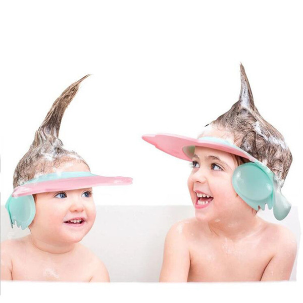 Hot Sale Adjustable Baby Hat Toddler Kids Shampoo Bathing Shower Cap Wash Hair Visor Caps For Baby Care Douchekap
