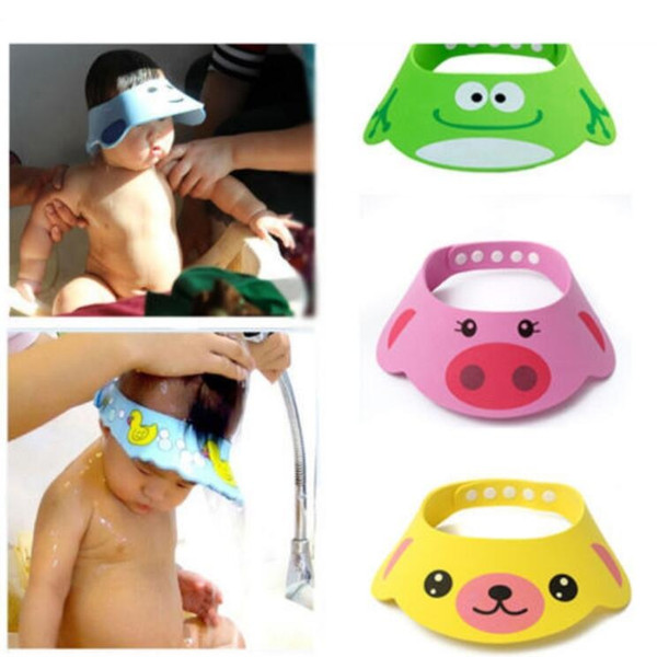 Adjustable Baby Hat Toddler Kids Shampoo Bathing Shower Cap Wash Hair Shield Direct Visor Caps For Children Baby Care