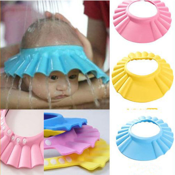 Baby Hat Toddler Kids Shampoo Bath Bathing Shower Cap Wash Hair Shield Direct Visor Caps For Children Baby Care