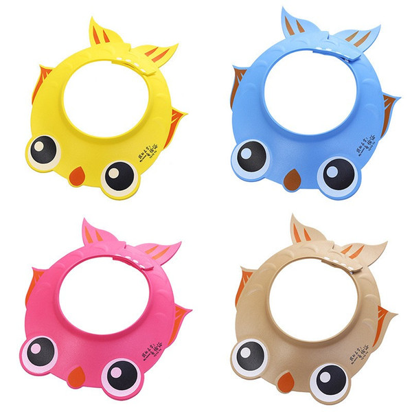 MUQGEW Kids Shampoo thicker Adjustable EVA Foam Bath Bathing Shower Cap Wash Hair Shield Visor Caps for Baby Adjust Shampoo Hat