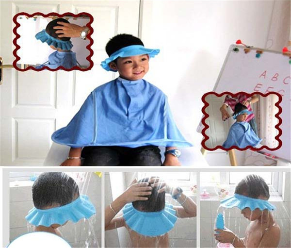 Hot sale Baby Kid Shower Caps Toddler Infant Hat Adjustable Soft Eva Material New Improvement Style Bath Hat For Kids Children Free DHL