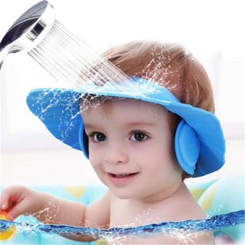 New Baby Kids Shampoo Bathing Shower Cap Hat Wash Hair Shield Adjustable Wash Hair Shield Baby Shower cap