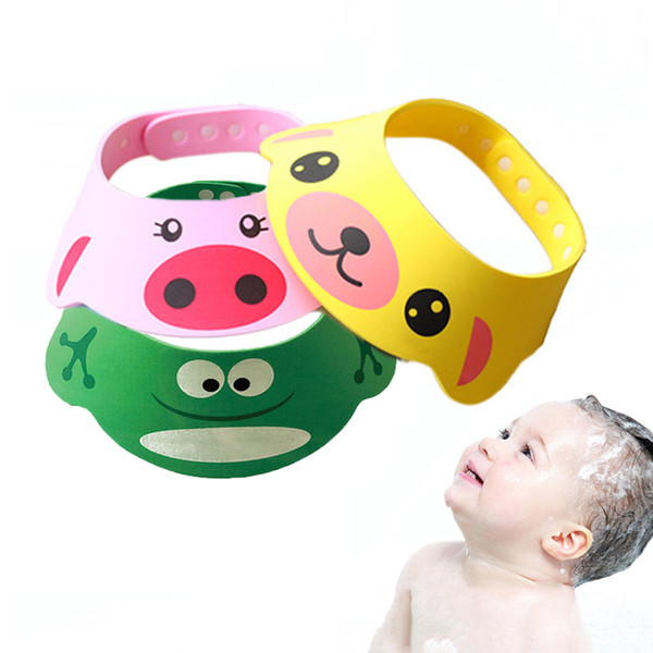 Toddler Kids Wash Hair Shield Direct Visor Caps Shampoo Bathing Shower Cap For Children Baby Care Sweet Lovely Baby Hats