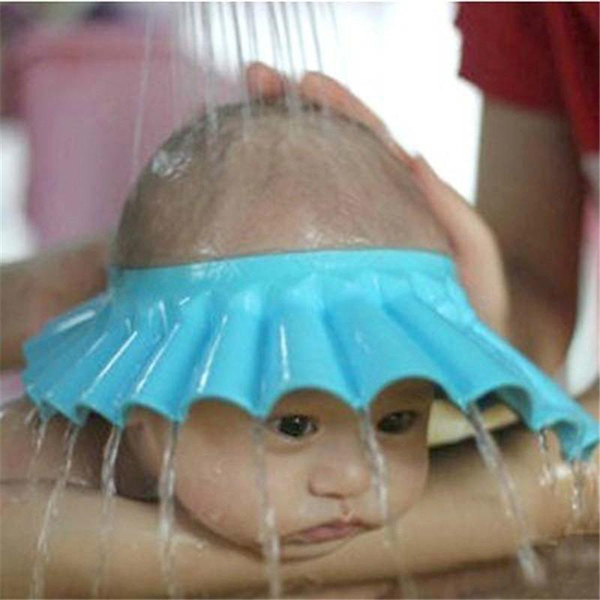 Safe Shower Bathing Bath Protect Soft Cap Hat For Baby Wash Hair Shield Bebes Children Bathing Shower Cap Hat Kids T