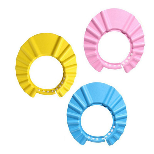 Kids Wash Hair Cap Waterproof Earmuffs Artifact Baby Shower Hat Adjust Enlarge Children Shower Cap Child Shampoo Hat