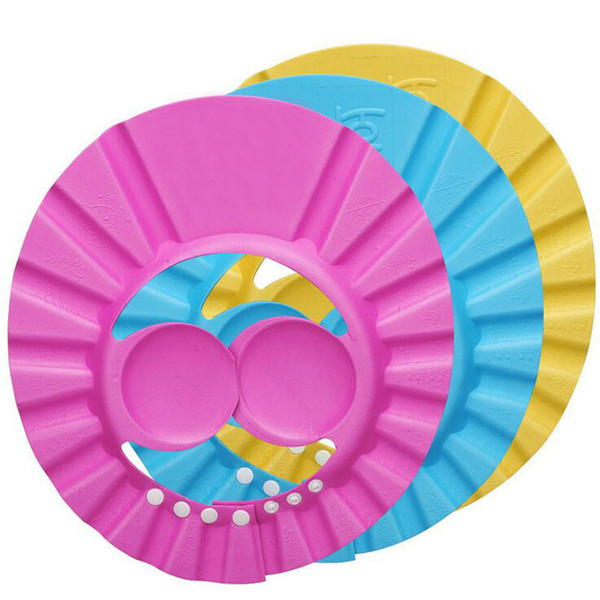 1Pc New Waterproof Baby Shampoo Cap Baby Shower Caps Adjustable EVA Hat for Child Kids Ear Protection