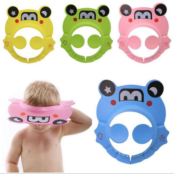 EVA Adjustable Baby Shower Hat Soft Foam Baby Kids Children Shampoo Bath Shower Cap Shampoo Cap Wash Hair Shield