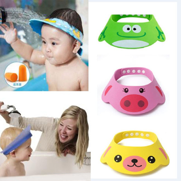 Toddler Kids Wash Hair Shield Direct Visor Caps Shampoo Bathing Shower Cap For Children Baby Care Sweet Lovely Baby Hats